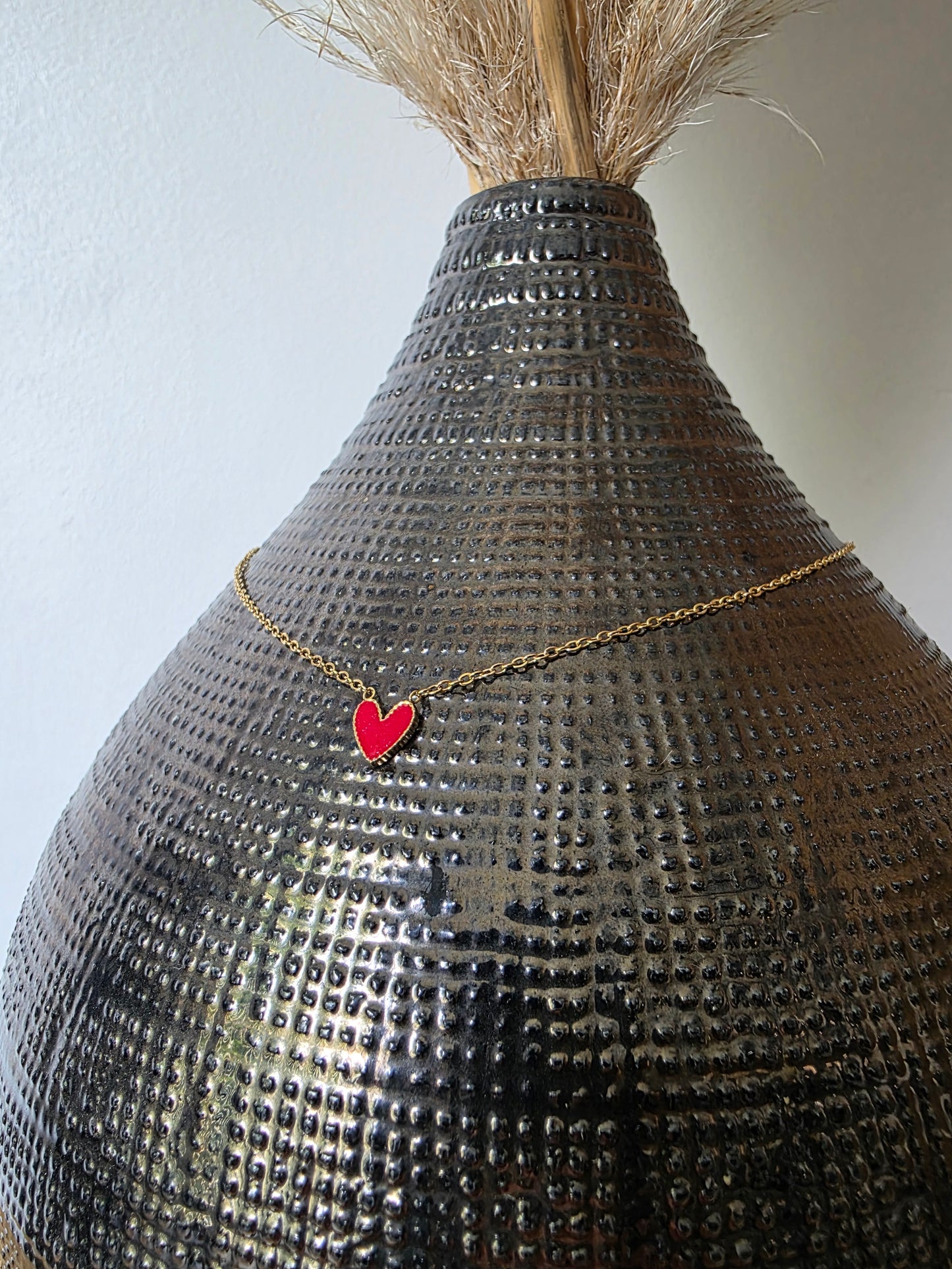 Petit cœur rouge, collier ❤️