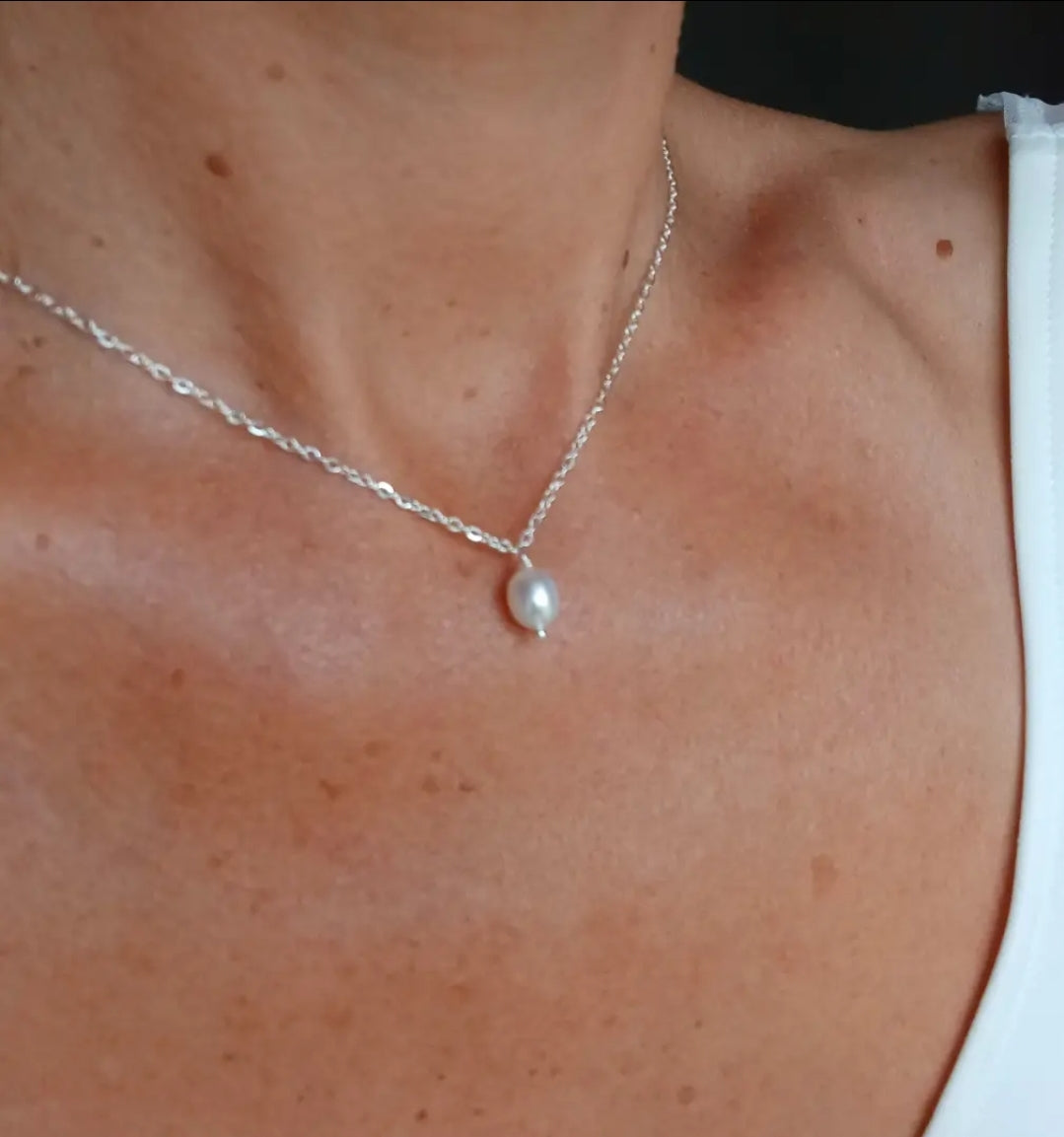Collier de dos, Hortensia Lie de vin 💒